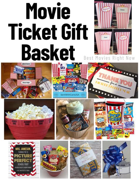 movie tickets gift basket ideas